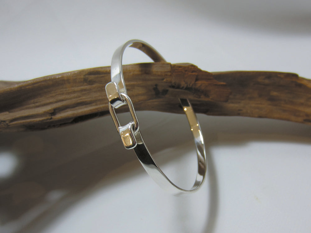 belt buckle bangle – 925 Silver