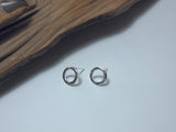 Larger circle sterling silver studs 925 Canterbury