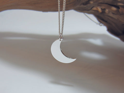 sterling silver moon pendant 925 Canterbury