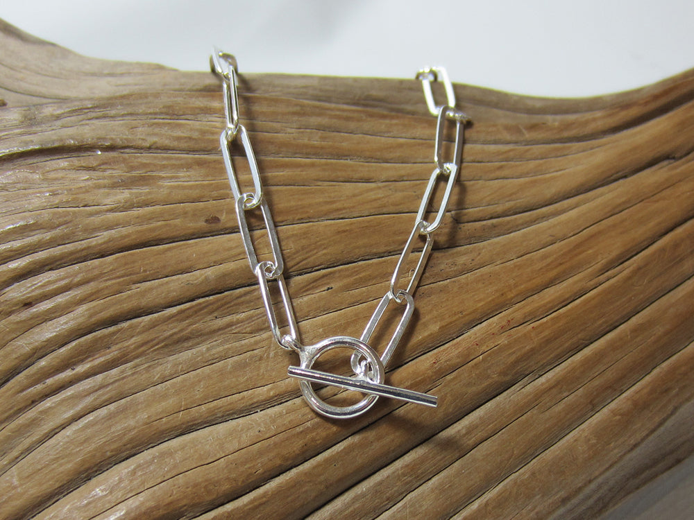 fine paperclip necklace