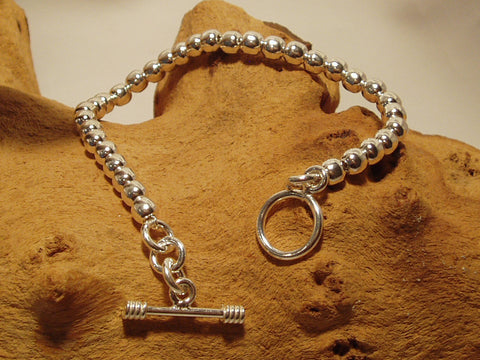 sterling silver bead bracelet 925 Canterbury