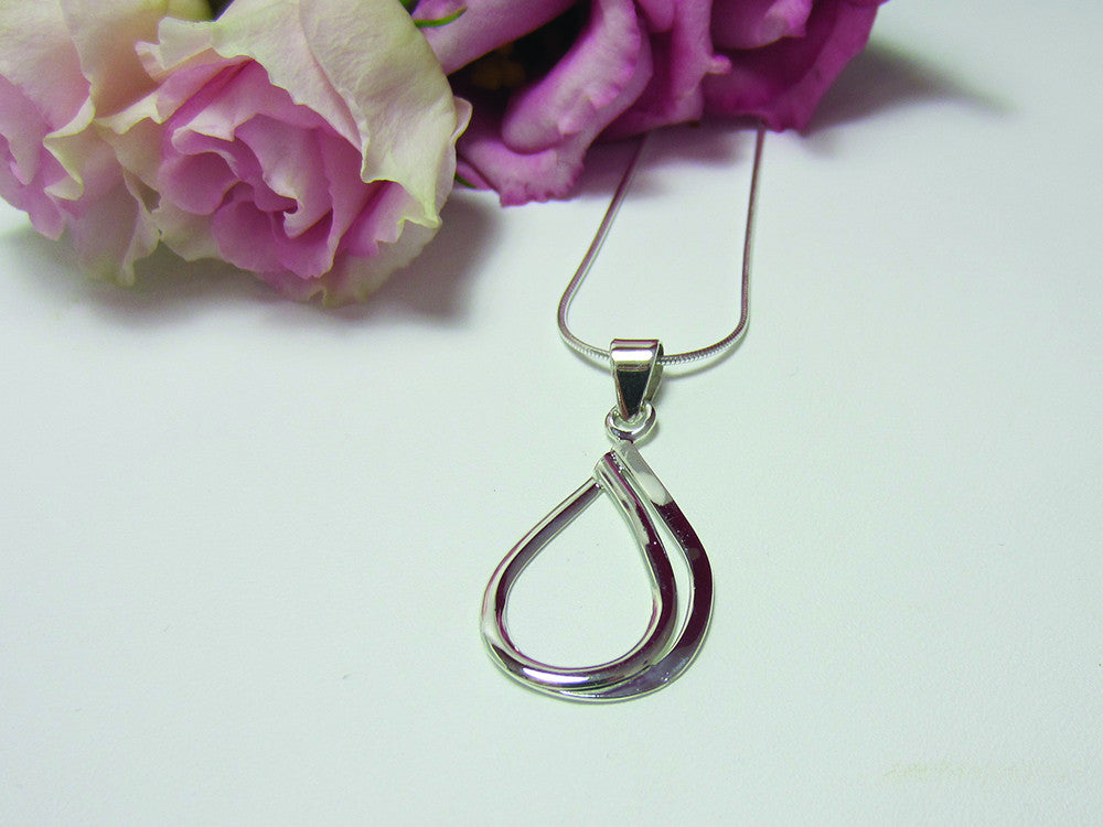 sterling silver double edge pendant 925 Canterbury
