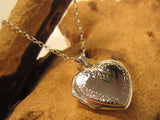 sterling silver engraved heart locket romantic 925 canterbury