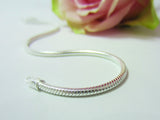 sterling silver snake bracelet charms 925 silver canterbury