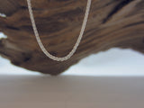 Similar in style to a rope chain, this is a versatile sterling silver chain that looks great with lots of different pendants. It is also very robust so it great for longer lengths.