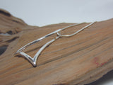 sterling silver triangle pendant 925 Canterbury